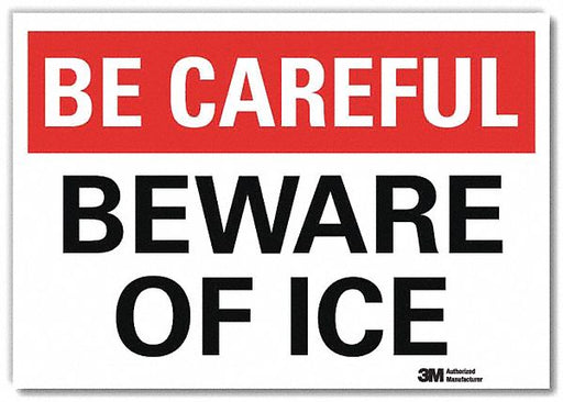 Safety Decal 7 in x 10 in Aluminum