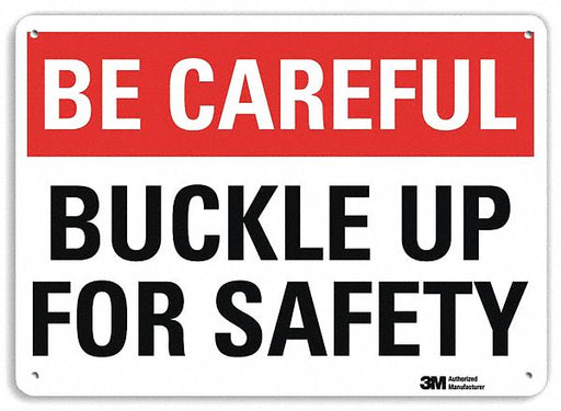 Safety Sign 10 inx14 in Plastic