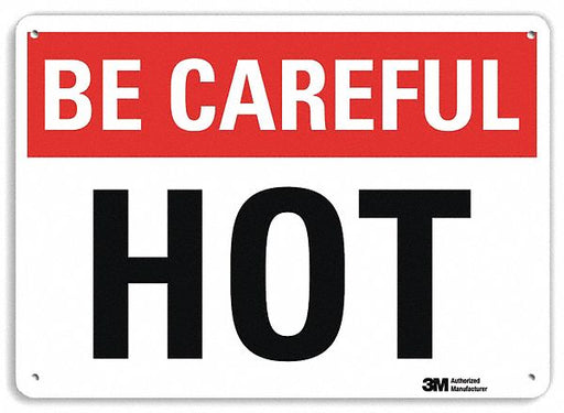 Safety Sign 10 in x 14 in Plastic