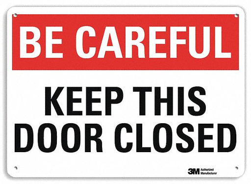 Safety Sign 7 in x 10 in Plastic