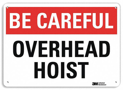 Caution Sign 10 in x 14 in Plastic