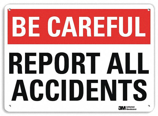 Safety Sign 10 inx14 in Plastic