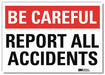 Safety Decal 5 in x 7 in Rflct Sheeting