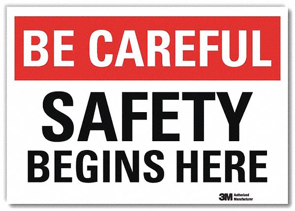 Safety Decal 5 in x 7 in Rflct Sheeting