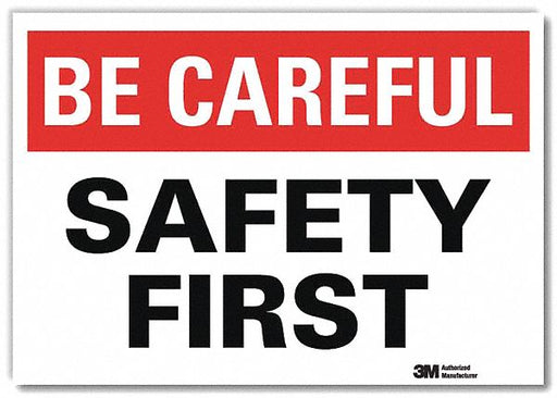 Safety Decal 7 in x 10 in Rflct Sheeting