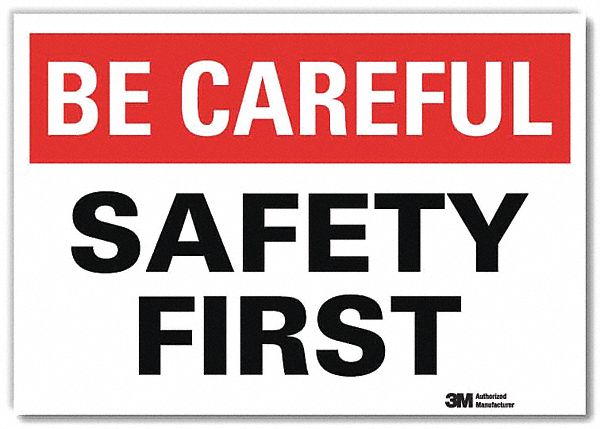 Safety Decal 7 in x 10 in Rflct Sheeting