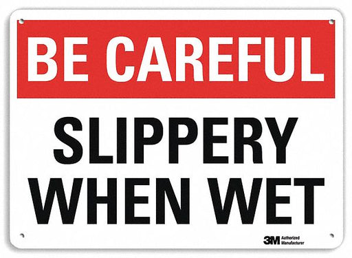 Safety Sign 7 inx10 in Plastic