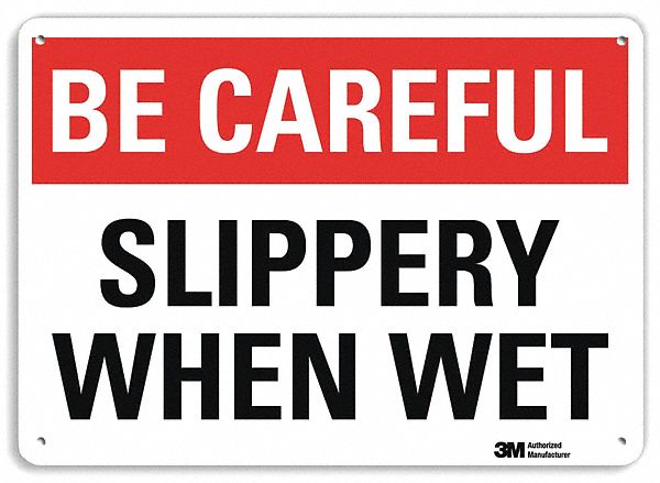 Safety Sign 7 inx10 in Plastic