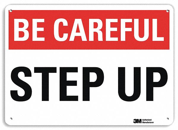 Safety Sign 10 in x 14 in Plastic