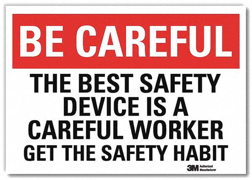 Safety Decal 5 in x 7 in Rflct Sheeting