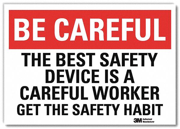 Safety Decal 5 in x 7 in Rflct Sheeting