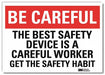 Safety Decal 10in x 14in Rflct Sheeting