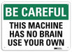 Safety Sign 7 in x 10 in Plastic