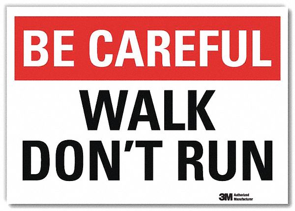 Safety Decal 5 in x 7 in Rflct Sheeting
