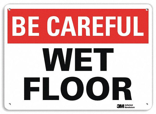 Safety Sign 7 in x 10 in Plastic