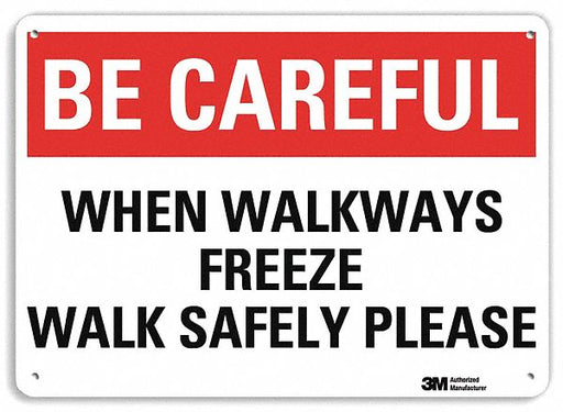 Safety Sign 7 inx10 in Plastic