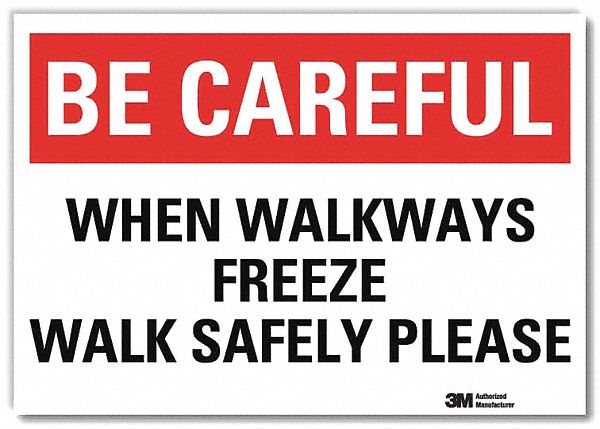 Safety Decal 7 in x 10 in Rflct Sheeting