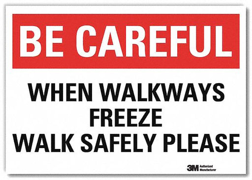 Safety Decal 5 in x 7 in Rflct Sheeting