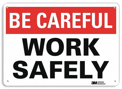 Safety Sign 7 inx10 in Plastic