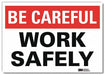 Safety Decal 5 in x 7 in Rflct Sheeting