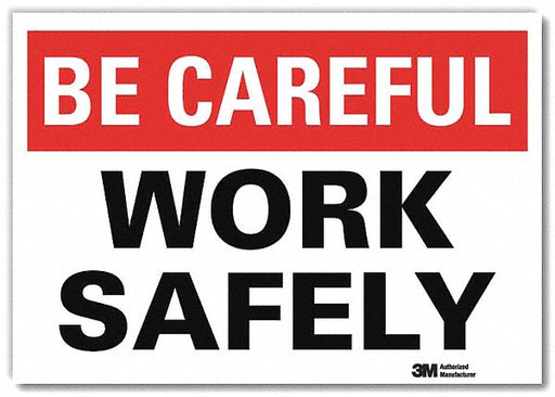 Safety Decal 5 in x 7 in Rflct Sheeting