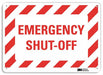 Facility Sign 7 in x 10 in Plastic