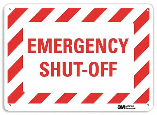Facility Sign 10 in x 14 in Plastic