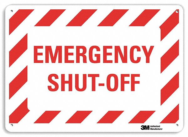 Safety Sign 7 in x 10 in Aluminum