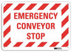 Safety Sign 10 in x 14 in Aluminum