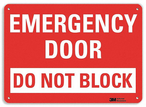 Entrance Sign 10 in x 14 in Plastic