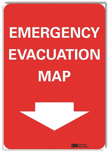 Emgncy Exit Sign 14x10in Rflctv Sheeting