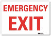 Emrgncy Sign 10x14in Reflective Sheeting