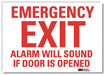 Emergency Sign 5x7in Reflective Sheeting