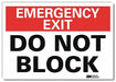 Emrgncy Sign 10x14in Reflective Sheeting