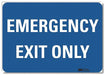Emergency Sign 5x7in Reflective Sheeting