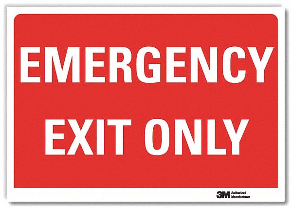 Emrgncy Sign 10x14in Reflective Sheeting