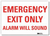 Emrgncy Sign 10x14in Reflective Sheeting