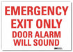 Emrgncy Sign 10x14in Reflective Sheeting