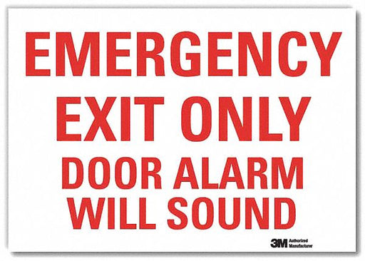Emergency Sign 5x7in Reflective Sheeting