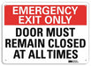 Emergency Sign 10 in x 14 in Aluminum