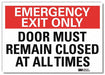 Emergency Sign 5x7in Reflective Sheeting