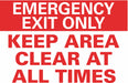 Emrgncy Sign 10x14in Reflective Sheeting