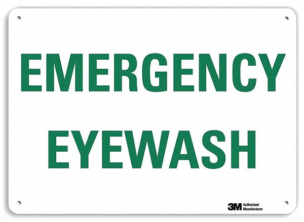 Safety Sign 10 in x 14 in Aluminum