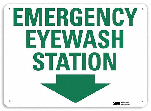Safety Sign 10 in x 14 in Aluminum