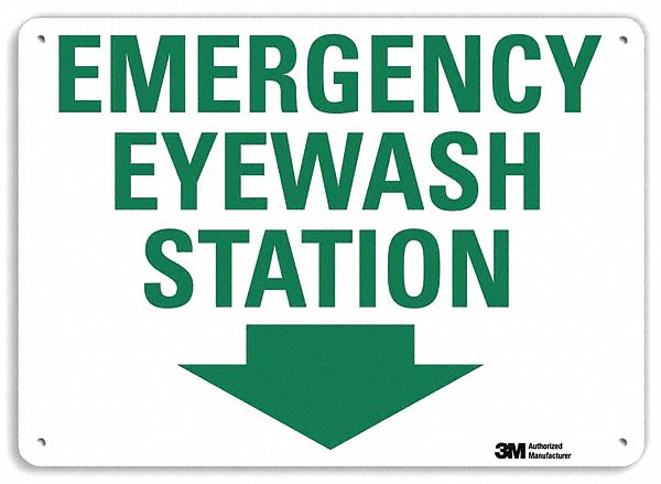 Safety Sign 10 in x 14 in Aluminum