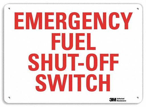 Facility Sign 10 in x 14 in Plastic
