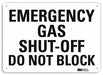 Facility Sign 10 in x 14 in Plastic