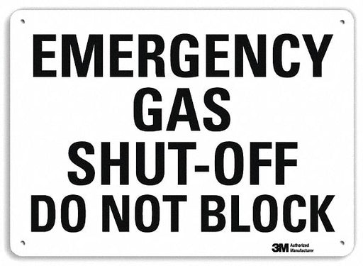 Facility Sign 10 in x 14 in Plastic