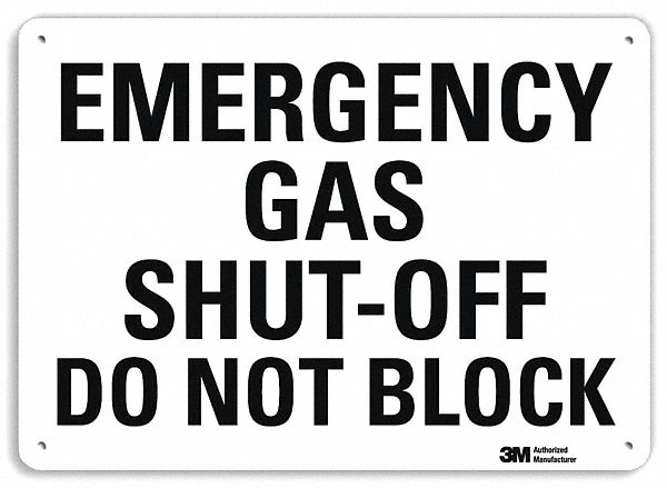 Facility Sign 7 in x 10 in Plastic