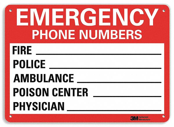 Notice Sign 7 in x 10 in Plastic